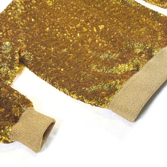 Gucci Gold Sequin Bomber & Evening Jacket - Picture 11 of 13